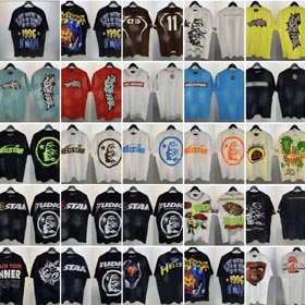 Hölle Stern Trend Straße Hip Hop T-Shirt-1615