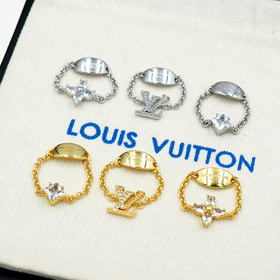 Louis Vuitton LV Metallkette Diamantring-3800