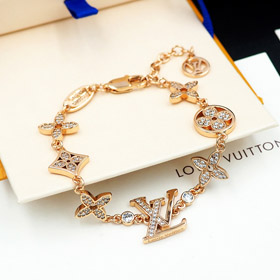 Louis Vuitton LV alte Blume voller Diamant Armband-3819