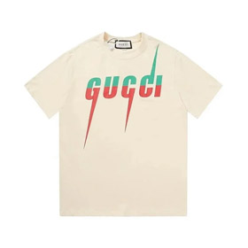 GUCCI Lido Blade Print Rundhalspullover Kurzarm T-Shirt-2892