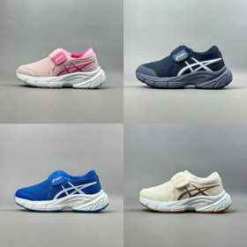 Asics Anti-Kollision Cap Toe Leichte weiche Sohle Low-top Kinder Laufschuhe-4119