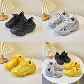 Balenciaga Mesh Spitze-Up Low-Top Niet Reifensohle Kinderschuhe-4162